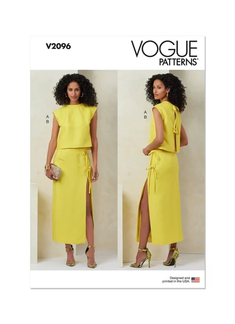 V2096 Misses' Top and Skirt