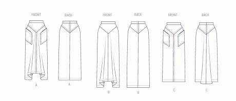V2102 Misses' Skirts