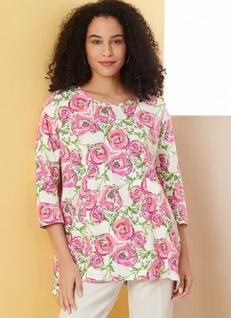 B7023 Misses' Knit Tunics by Katherine Tilton