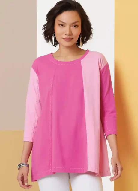 B7023 Misses' Knit Tunics by Katherine Tilton