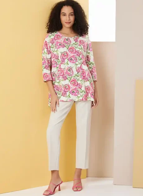 B7023 Misses' Knit Tunics by Katherine Tilton