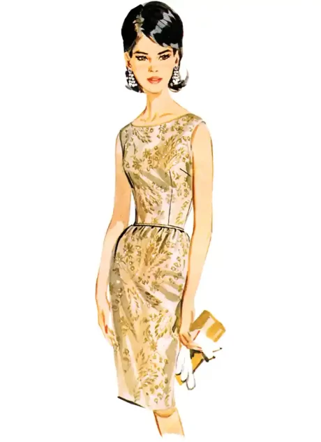 B7035 Misses' Dress, Jacket, Capelet and Overskirt