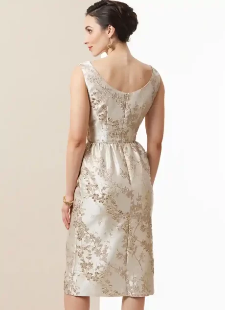 B7035 Misses' Dress, Jacket, Capelet and Overskirt