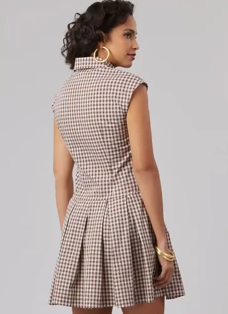 M8576 Misses' Dress with Sleeve and Length Variations