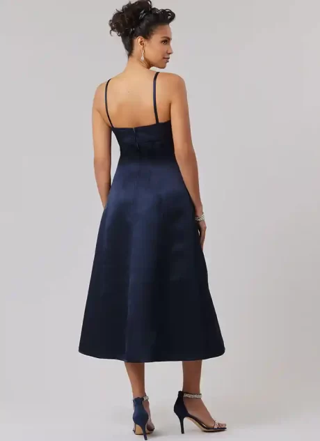 M8577 Misses' Dress with Sleeve and Length Variations
