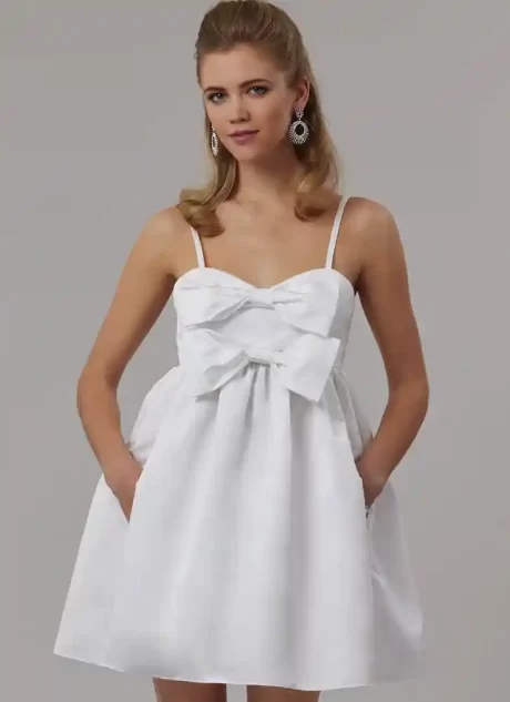 M8581 Misses' and Women's Dress in Two Lengths