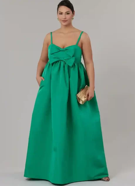 M8581 Misses' and Women's Dress in Two Lengths