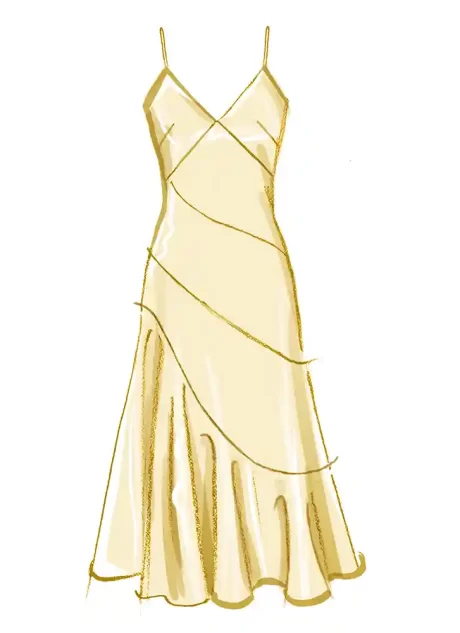M8582 Misses' Dress in Two Lengths