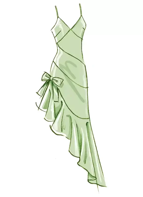M8582 Misses' Dress in Two Lengths
