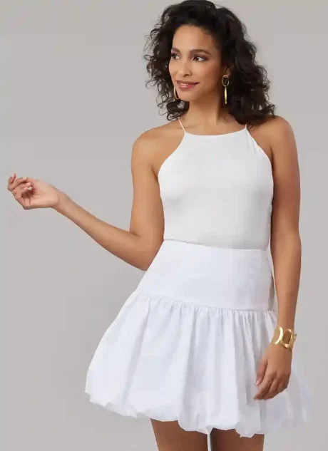 M8583 Misses' Skirt in Two Lengths