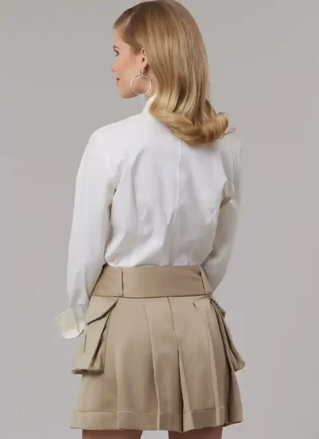 M8584 Misses' Skirt in two lengths and Belt