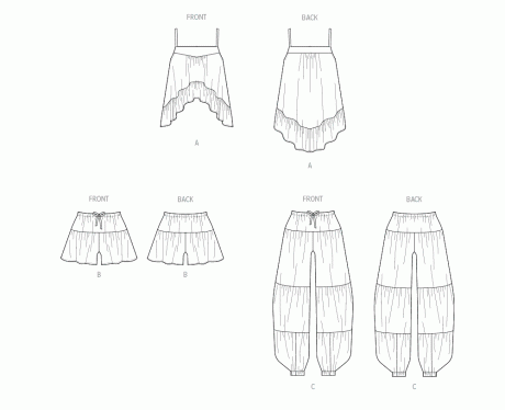 M8587 Misses' Top, Shorts and Pants - Image 7