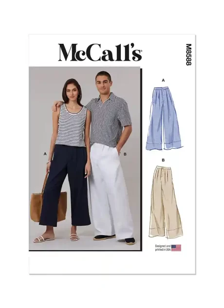 M8588 Unisex Pants in Two Lengths