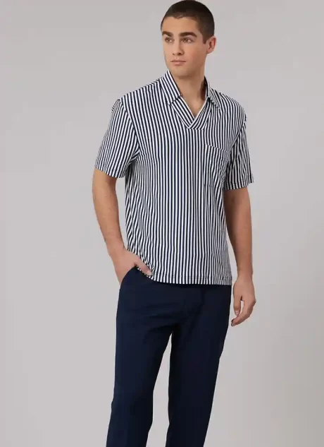 M8589 Men's Top with Sleeve Variations - Image 3
