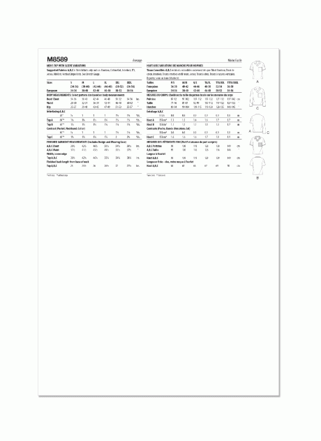 M8589 Men's Top with Sleeve Variations - Image 8