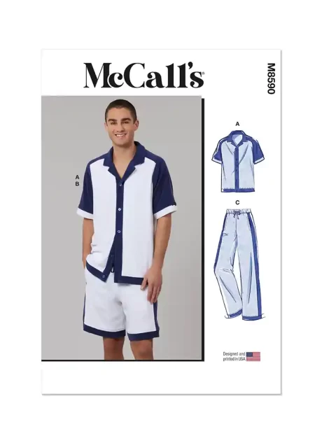 M8590 Men's Top, Shorts and Pants