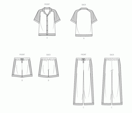 M8590 Men's Top, Shorts and Pants - Image 7
