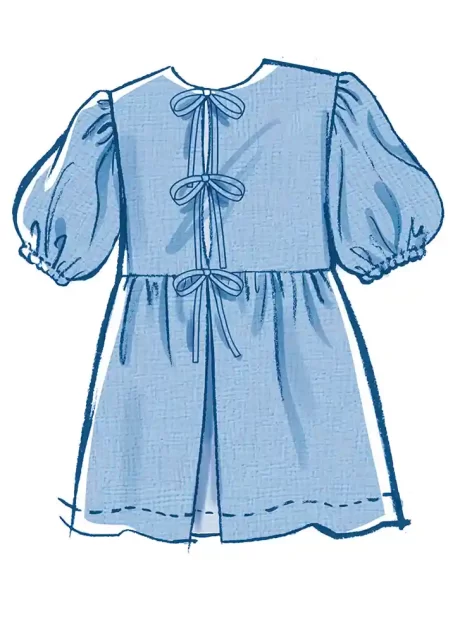 M8593 Girls' Dress and Top - Image 5
