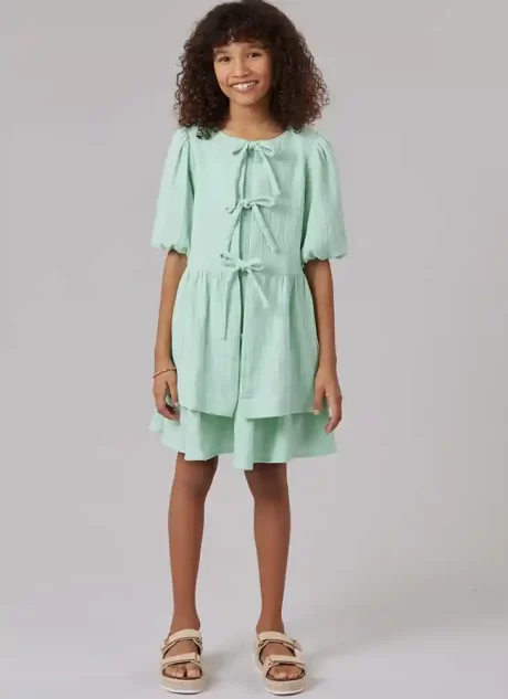 M8593 Girls' Dress and Top - Image 4