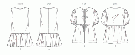 M8593 Girls' Dress and Top - Image 8