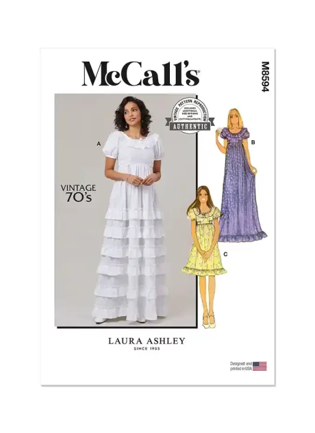 M8594 Misses' Dress by Laura Ashley