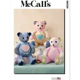 M8599 Patchwork Plush Bears
