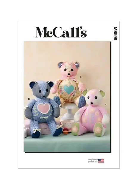 M8599 Patchwork Plush Bears
