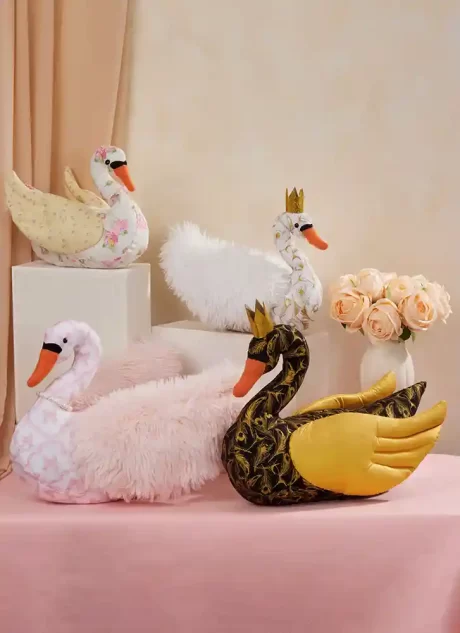 M8600 Plush Swans in Two Sizes - Image 3