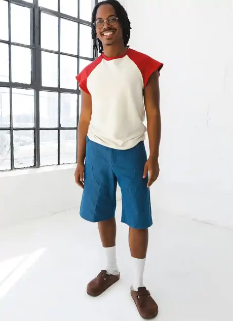 ME2121 Men's T-Shirt and Shorts by Happily Dressed