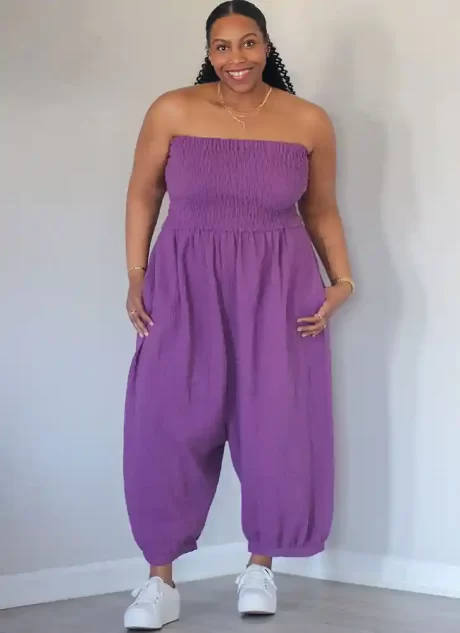 ME2122 Misses' Jumpsuit in Two Lengths by Brittany J. Jones