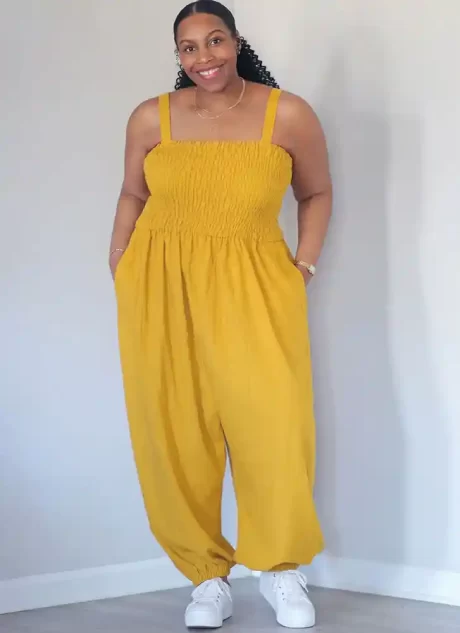ME2122 Misses' Jumpsuit in Two Lengths by Brittany J. Jones