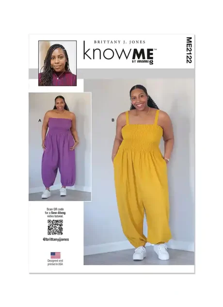 ME2122 Misses' Jumpsuit in Two Lengths by Brittany J. Jones