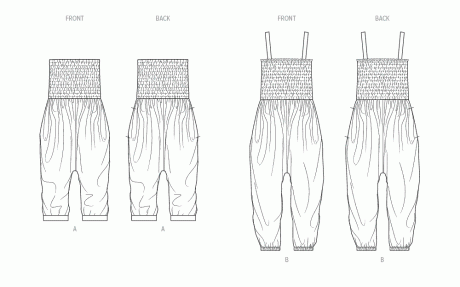 ME2122 Misses' Jumpsuit in Two Lengths by Brittany J. Jones