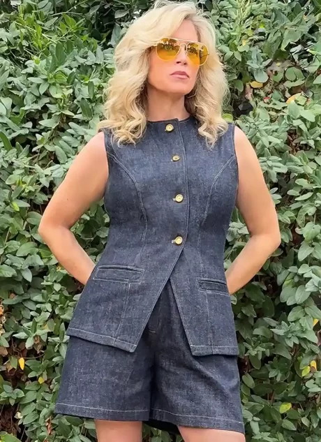 ME2125 Misses' Vest and Shorts by Lynn Brannelly