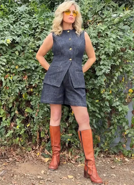 ME2125 Misses' Vest and Shorts by Lynn Brannelly