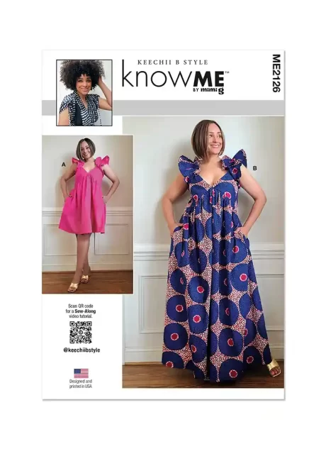 ME2126 Misses' Dress in Two Lengths by Keechii B Style
