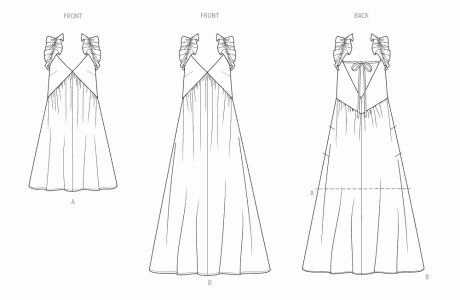 ME2126 Misses' Dress in Two Lengths by Keechii B Style