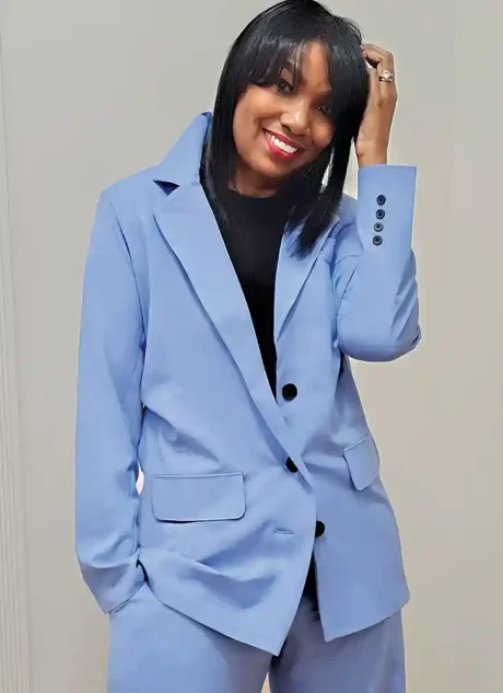 ME2128 Misses' Jacket and Pants by Beaute' J'adore