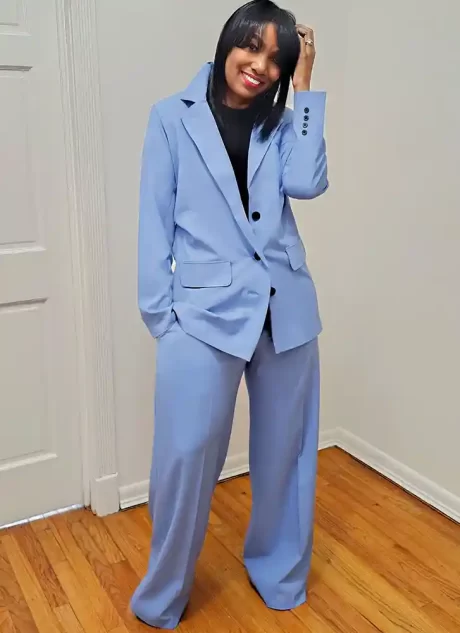 ME2128 Misses' Jacket and Pants by Beaute' J'adore