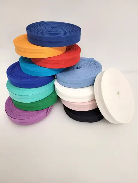 Single fold 100% cotton bias binding, 20mm