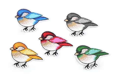 Iron-on bird patch