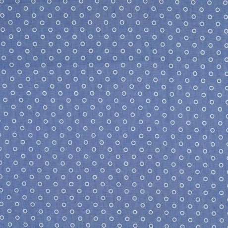 Circle print shirtweight denim - Image 2