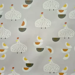 Rose & Hubble Water-Repellent print, "Chicken Run"