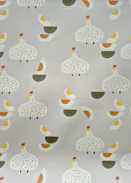 Rose & Hubble Water-Repellent print, "Chicken Run"