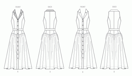 B7037 Misses' Dress