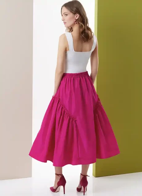B7044 Misses' Skirt in Two Lengths