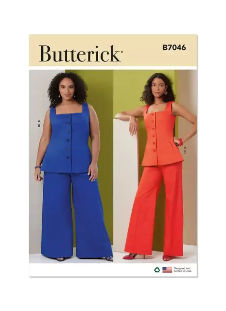 B7046 Misses' and Women's Top and Pants