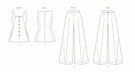 B7046 Misses' and Women's Top and Pants