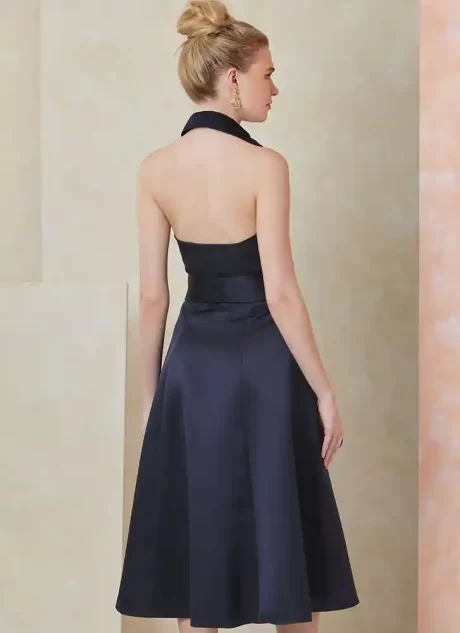 V2103 Misses' Dress in Two Lengths and Tie Belt