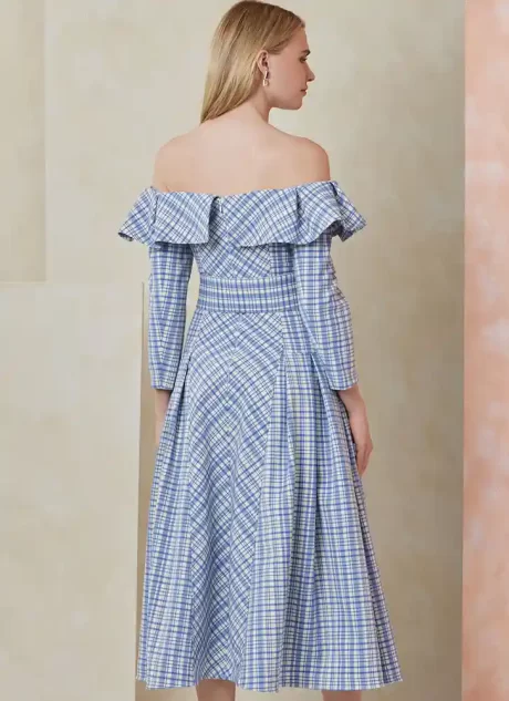 V2104 Misses' Dress and Belt